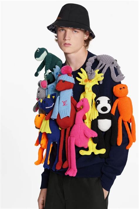 louis vuitton sweater with stuffed animals|Louis Vuitton’s $8K puppet sweater has people all up in arms.